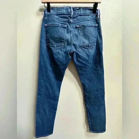 FRAME Le Garçon Slim Straight Cropped Ankle Jeans Light Vintage Wash Women’s 24 - Picture 2 of 7